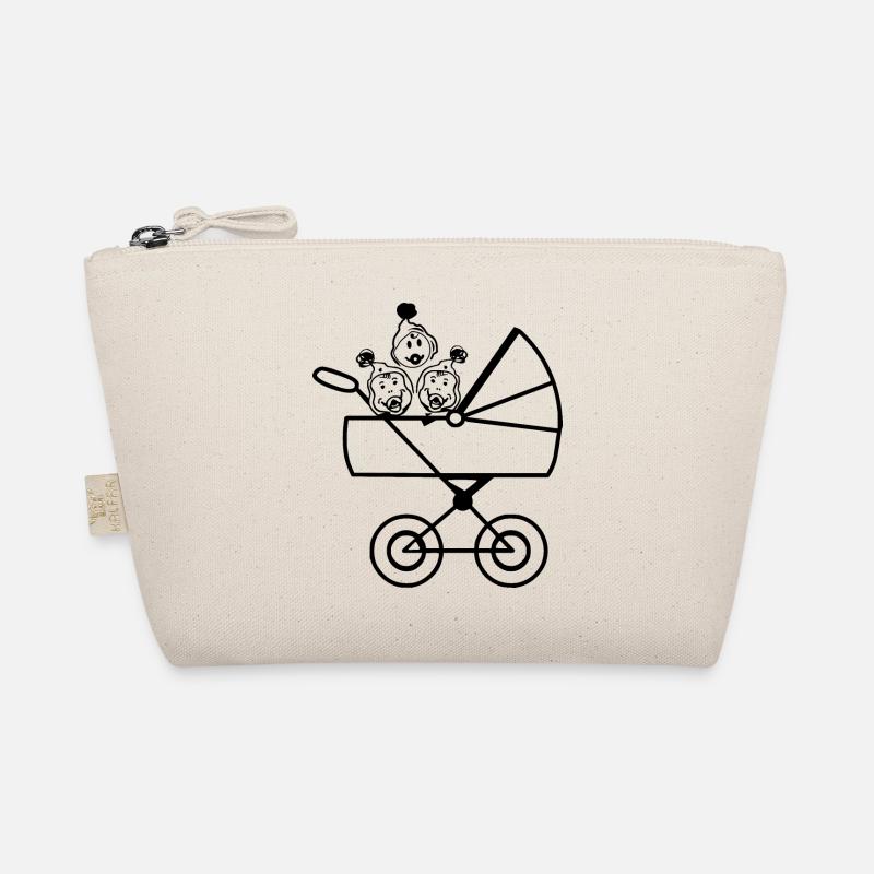 Drillinge Kinderschar Babys Bio-Täschchen