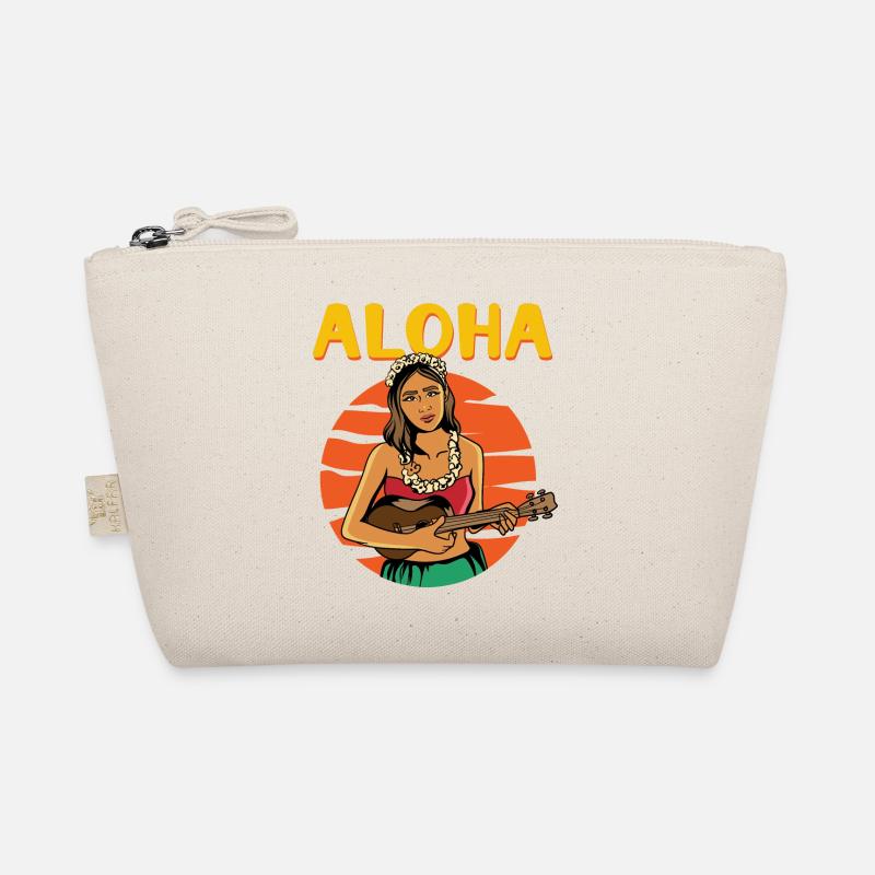 Aloha Vintage Hula Mädchen Bio-Täschchen