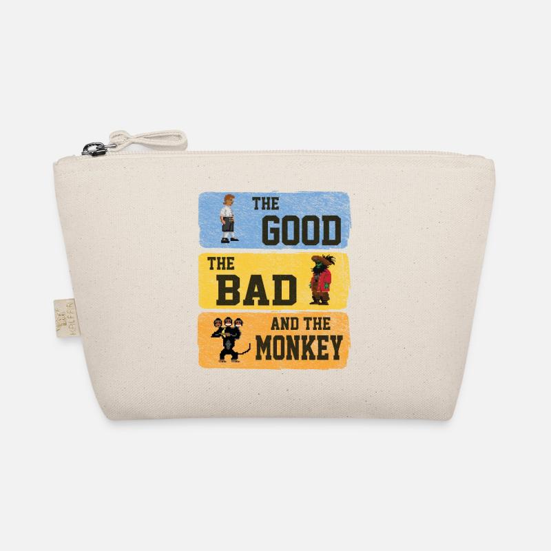 The Good The Bad The Monkey Vintage Island Geschen Bio-Täschchen
