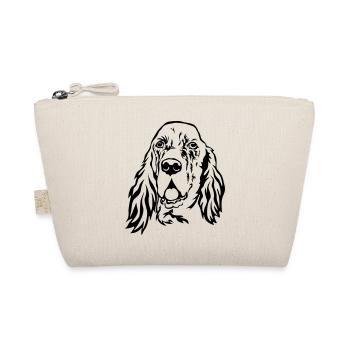 Tête de setter anglais - Trousse biologique - nature - Devant