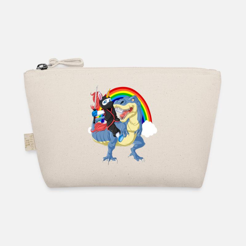 Ninja Einhorn Reiten Dinosaurier Bio-Täschchen