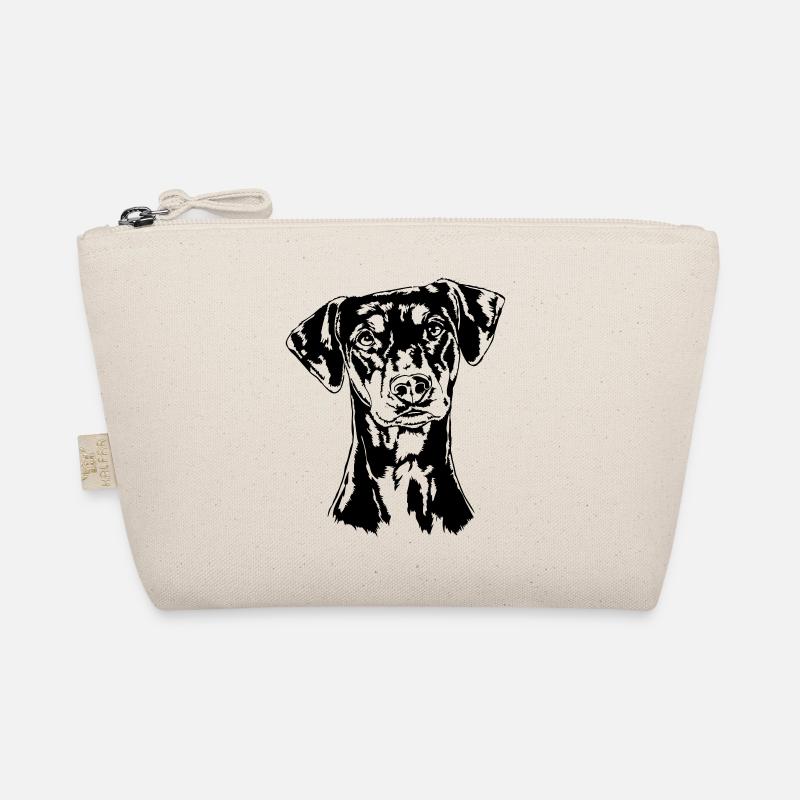 DEUTSCHER PINSCHER Hund Hunde Wilsigns - Bio-Täschchen - Natur