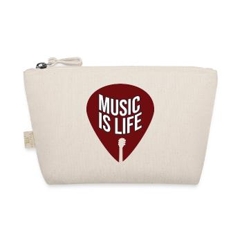 Blue-Music is Life - Bio-Täschchen - Natur - Vorne
