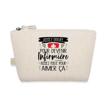 Assez douée pour devenir infirmière cadeau - Trousse biologique - nature - Devant