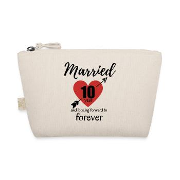 10th Wedding Anniversary - Organic Pouch - nature - Front