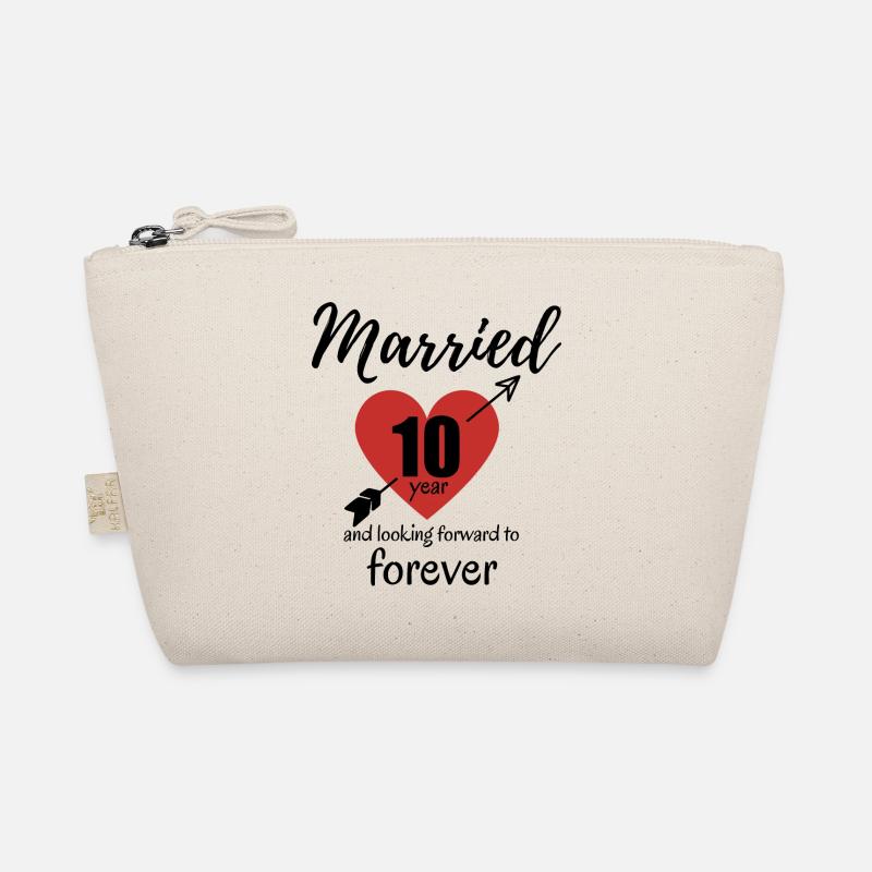 10th Wedding Anniversary Organic Pouch