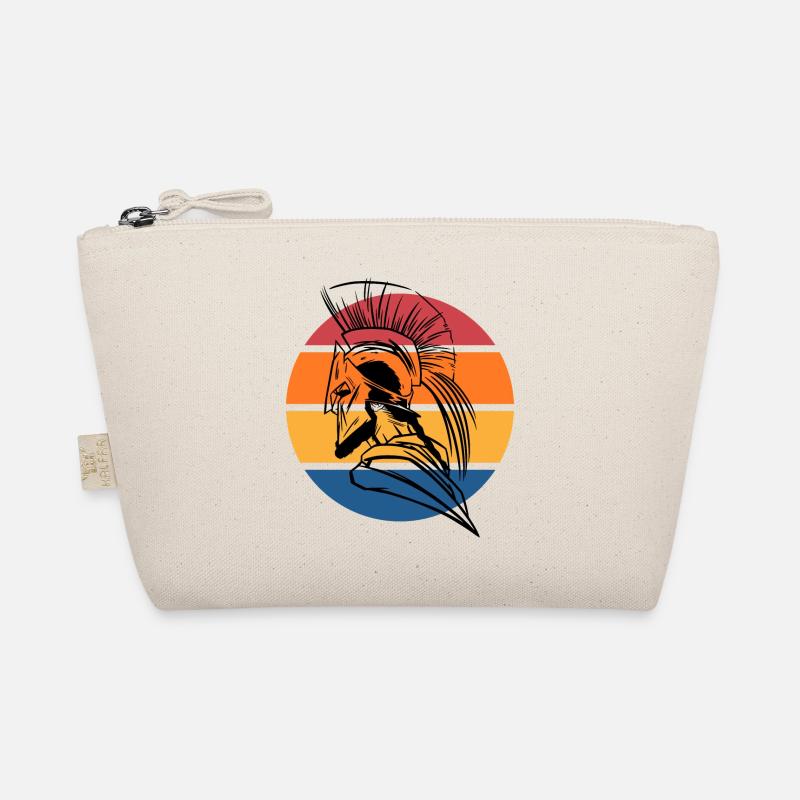 Sparta Head Sunset Warrior Fighter Spartan cool Organic Pouch
