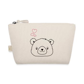 bear love - Organic Pouch - nature - Front