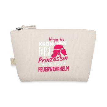 Feuerwehr Prinzessin Feuerwehrfrau - Bio-Täschchen - Natur - Vorne