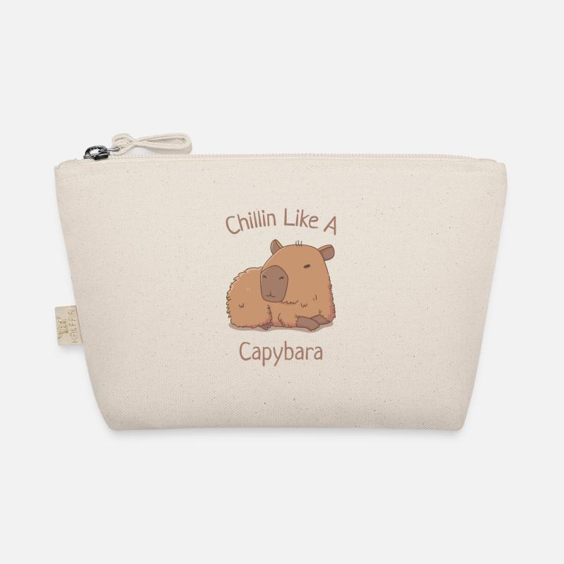 Chillin wie ein Capybara - Bio-Täschchen - Natur