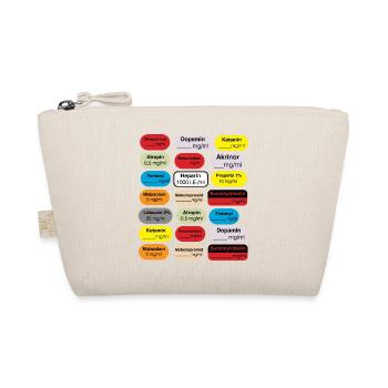 anaesthesia tags - Organic Pouch - nature - Front