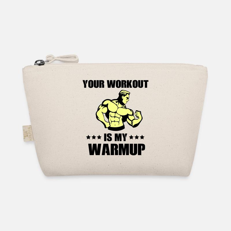 your workout my warmup Bio-Täschchen