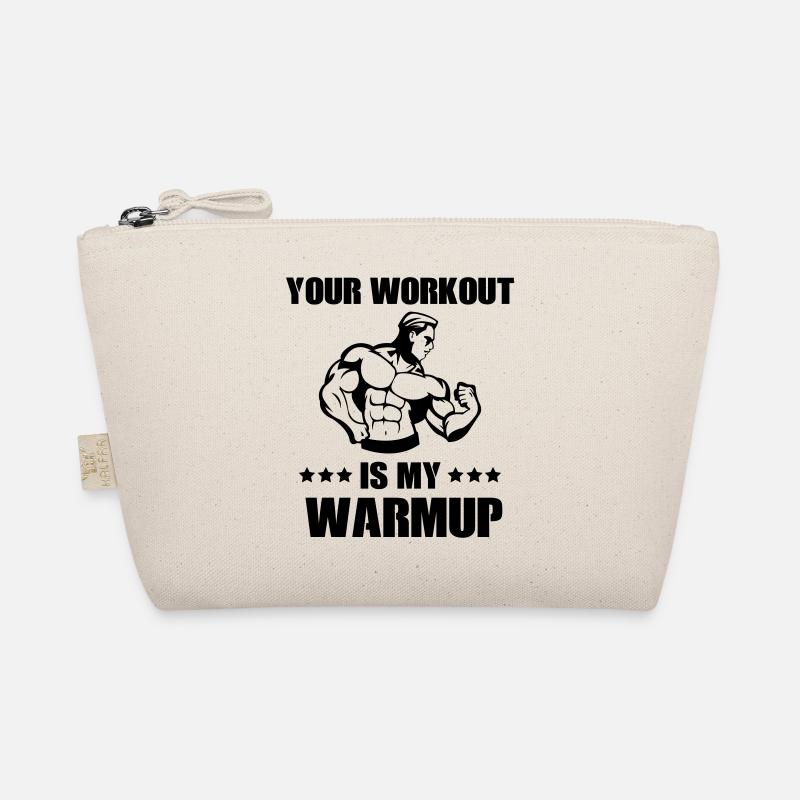your workout my warmup Bio-Täschchen