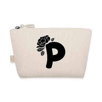 Alphabet Letter P With Flower - Organic Pouch - nature - Front