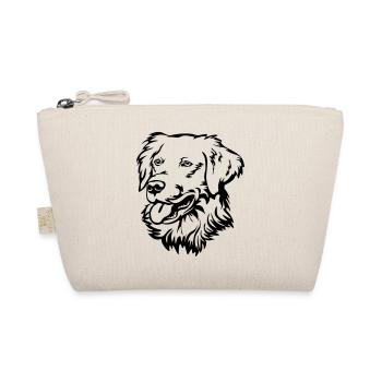 Golden Retriever Head - Organic Pouch - nature - Front