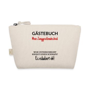 Junggesellenabschied Gästebuch - Bio-Täschchen - Natur - Vorne