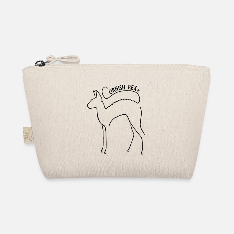 Cornish rex ry logo black Organic Pouch