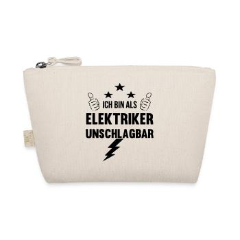 Ich bin als Elektriker unschlagbar - Bio-Täschchen - Natur - Vorne