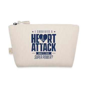 I survived a heart attack - Organic Pouch - nature - Front
