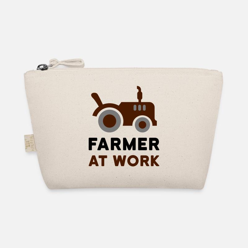Farmer at work (open tractor) Organic Pouch