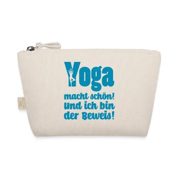 YOGA MACHT SCHÖN UND ICH BIN DER BEWEIS - Bio-Täschchen - Natur - Vorne