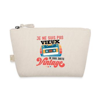 Je ne suis pas Vintage Cassette - Trousse biologique - nature - Devant