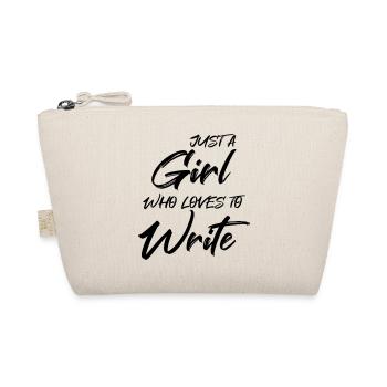 Just a girl who loves to write - Bio-Täschchen - Natur - Vorne