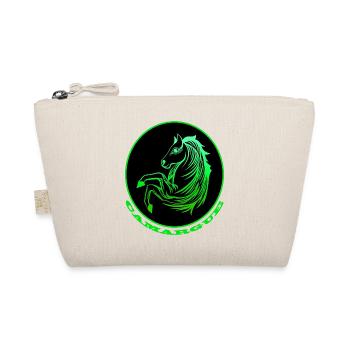 Cheval de Camargue vert fluo - Trousse biologique - nature - Devant