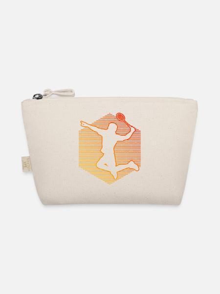 Men's Squash Badminton Player Women's Badminton Player - Organic Pouch - nature - Front