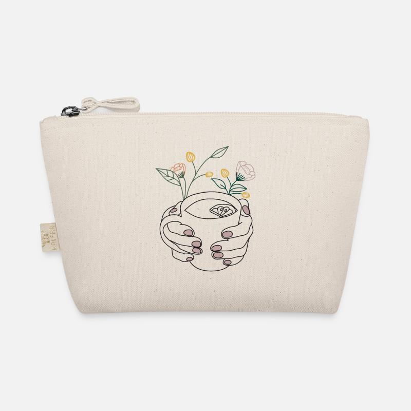 Minimalistische Tasse Tee - Bio-Täschchen - Natur
