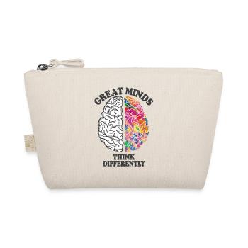 Great Minds Think Differently Creative Brain - Organic Pouch - nature - Front