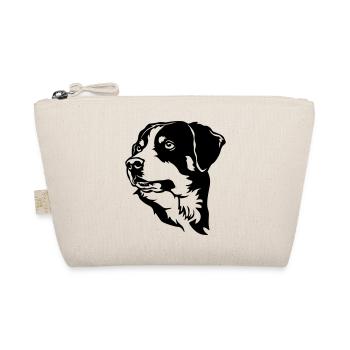 Appenzeller Sennenhund Kopf - Organic Pouch - nature - Front