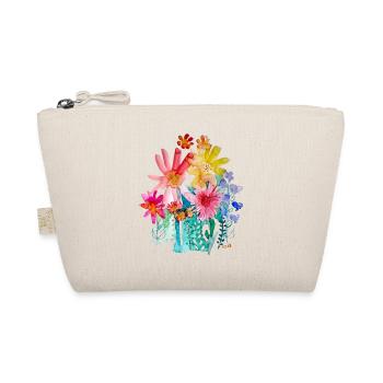 Blumenstrauß aquarell - Bio-Täschchen - Natur - Vorne