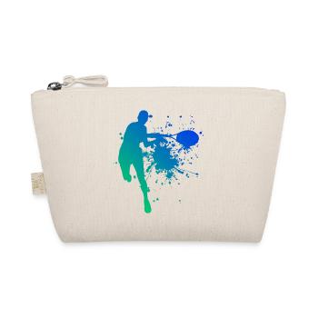 Tennisspielen Tennis Herren Damen Tennis spielen - Bio-Täschchen - Natur - Vorne