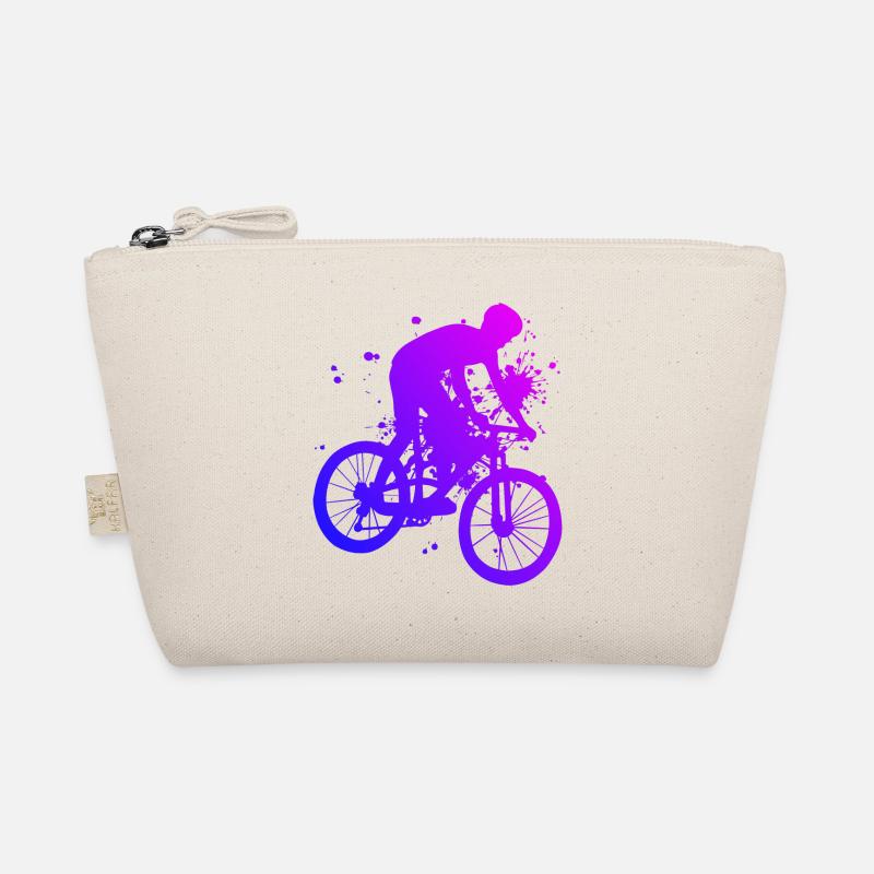 Mountainbike Mountainbiker Radfahrer Radfahren - Bio-Täschchen - Natur