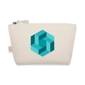 Abstract geometry in blue - Organic Pouch - nature - Front