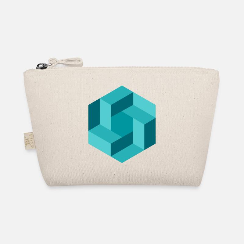 Géométrie abstraite en bleu Trousse biologique