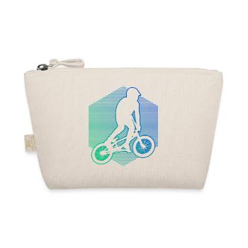 bmx bike cycling bmx young bmx bike - Organic Pouch - nature - Front