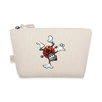 Ladybug Handstand Happiness Comic - Organic Pouch - nature - Front