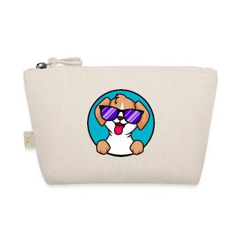 Mignon petit chien avec des lunettes de soleil - Trousse biologique - nature - Devant