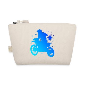 Damen Herren Dirt Biker Dirt Bike Freestyle Motocr - Bio-Täschchen - Natur - Vorne