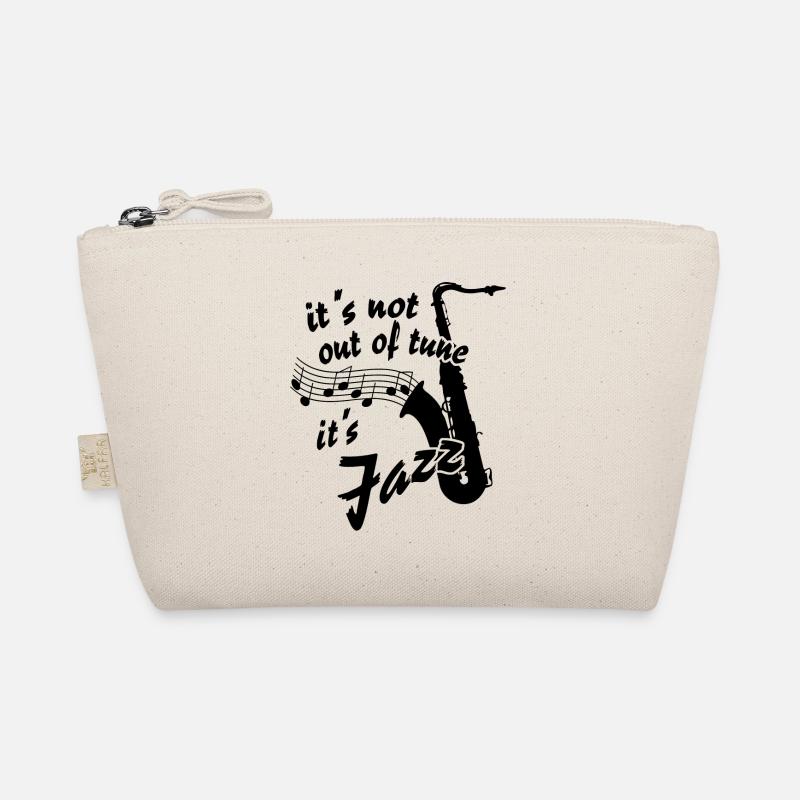 This is jazz - saxophone with note lines and notes Organic Pouch