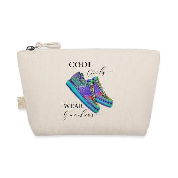 Baskets Les filles cool portent des baskets Chaussures de sport - Trousse biologique - nature - Devant