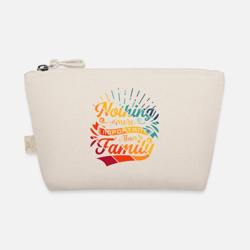 Nothing more Important than Family - Bio-Täschchen - Natur