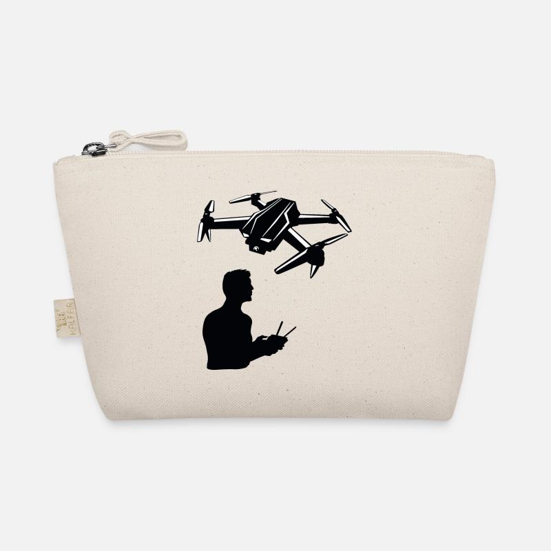 Drone man with remote control Organic Pouch