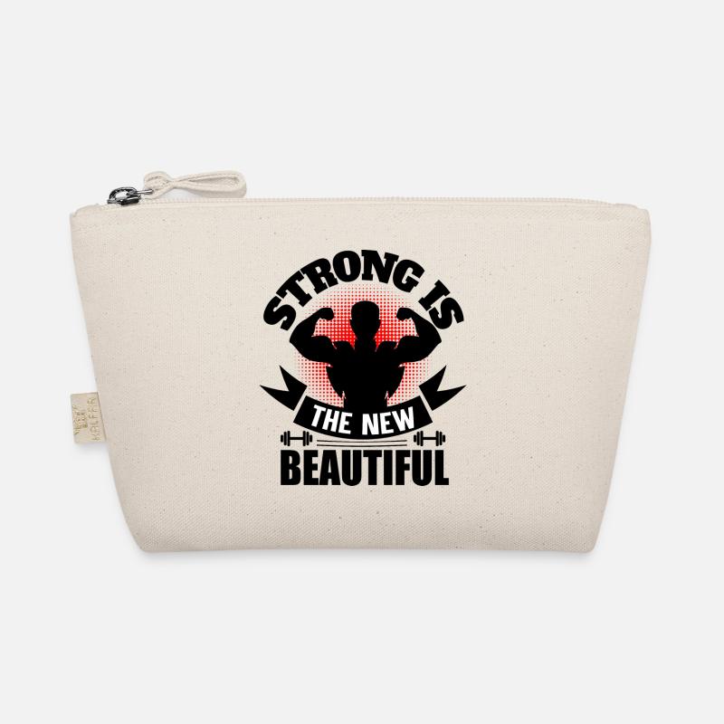 strong is the new beautiful - Bio-Täschchen - Natur