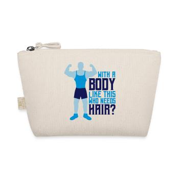 Who Needs Hair Spruch - Bio-Täschchen - Natur - Vorne