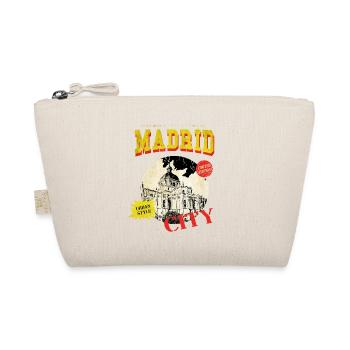 Madrid Spanien Stadt Skyline Vintage Retro - Bio-Täschchen - Natur - Vorne