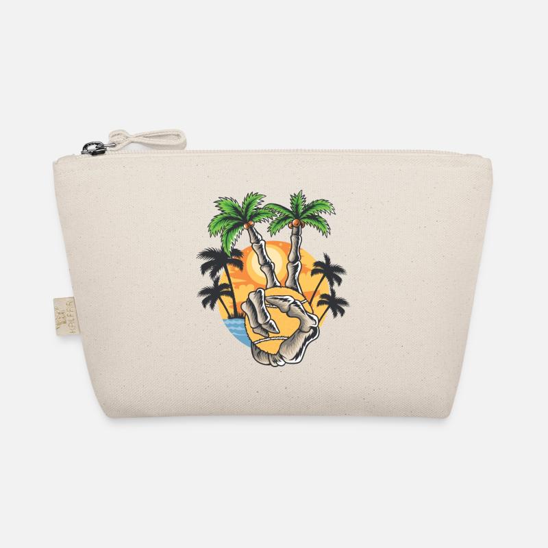 Skeletthand mit Tennis- oder Padelball Bio-Täschchen