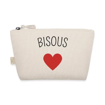 Bisous coeur - Trousse biologique - nature - Devant